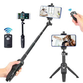 Trípode de mano 3 en 1 Yunteng YT-9928, monopie para selfies, obturador remoto Bluetooth para todos los teléfonos inteligentes